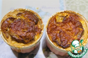 Баклажановая запеканка с куриным фаршем