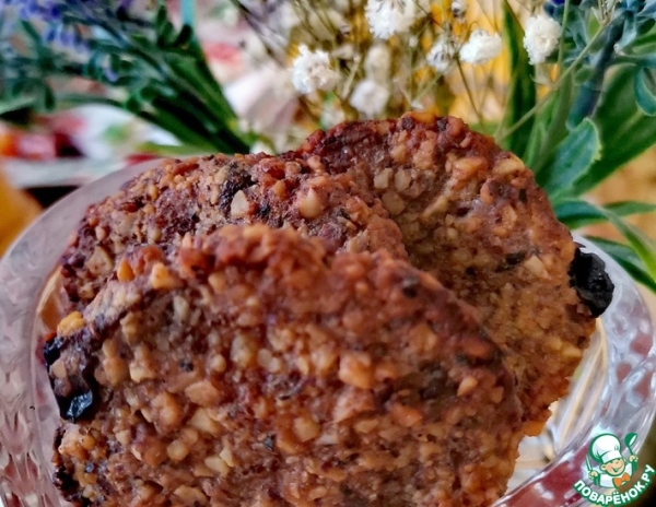 Бананово-ореховое печенье с изюмом