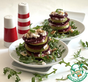 Башенки из свеклы и груши