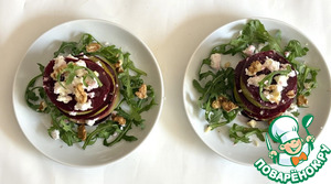 Башенки из свеклы и груши