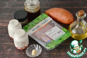 Батат, фаршированный индейкой Батат, фаршированный индейкой