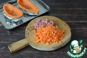 Батат, фаршированный индейкой Батат, фаршированный индейкой