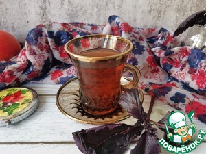 Базиликовый чай с яблоком