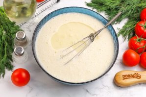 Блины с курицей и сыром