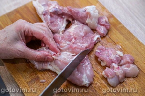 Плов с курицей, рисом с чечевицей  в мультиварке