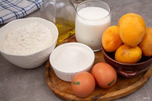 Пирог с абрикосами на кефире Пирог с абрикосами на кефире