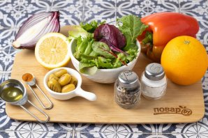 Марокканский салат из перца с апельсинами Марокканский салат из перца с апельсинами