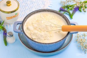 Блинный торт с заварным кремом Блинный торт с заварным кремом