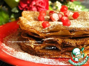 Постные яблочные блинчики