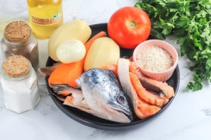 Уха из форели с рисом Уха из форели с рисом