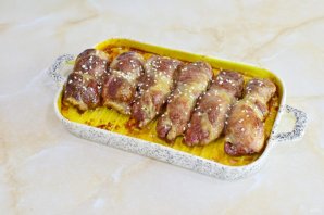 Мясные рулетики "На один зубок" Мясные рулетики "На один зубок"