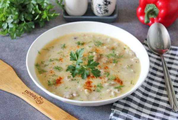 Тосканский суп с фаршем