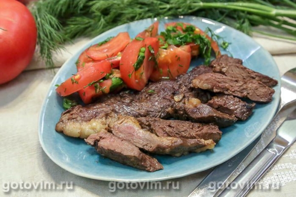 Жареные стейки из говяжьего сердца 