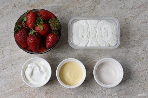 Клубника с творогом