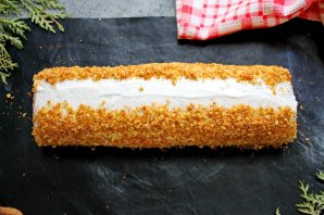Медовый рулет с кремом Медовый рулет с кремом