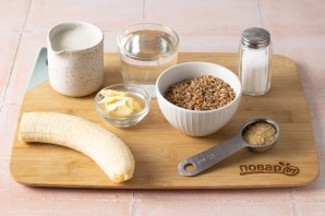 Каша из полбы с бананом Каша из полбы с бананом