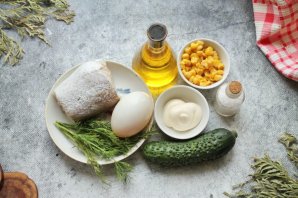 Салат с треской и кукурузой Салат с треской и кукурузой