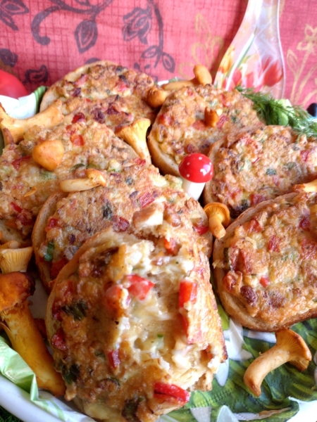 Бутерброды горячие с грибами Бутерброды горячие с грибами