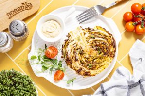 Стейк из капусты в аэрогриле Стейк из капусты в аэрогриле