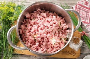 Окрошка на лимонной кислоте