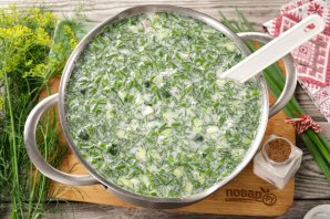 Окрошка на лимонной кислоте