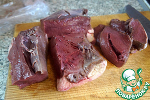 Бефстроганов из говяжьего сердца