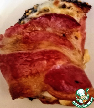 Бекон с сыром на мангале Бекон с сыром на мангале