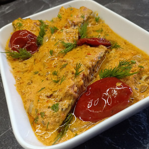 Белая рыба в ароматном соусе Белая рыба в ароматном соусе