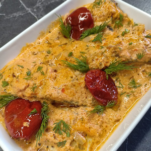 Белая рыба в ароматном соусе Белая рыба в ароматном соусе