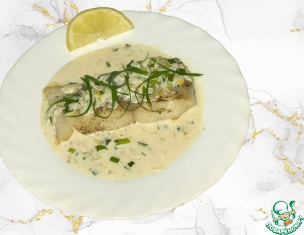 Белая рыба в сливочном соусе с лимонной цедрой Белая рыба в сливочном соусе с лимонной цедрой