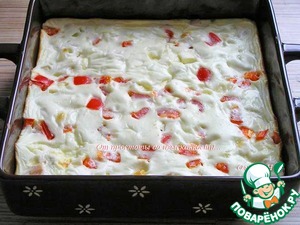 Белковая фриттата с курицей и брынзой Белковая фриттата с курицей и брынзой