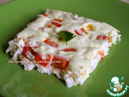 Белковая фриттата с курицей и брынзой Белковая фриттата с курицей и брынзой