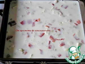 Белковая фриттата с курицей и брынзой Белковая фриттата с курицей и брынзой