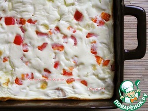 Белковая фриттата с курицей и брынзой Белковая фриттата с курицей и брынзой