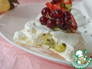 Безе с цитрусовой начинкой