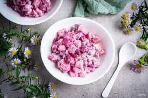 Салат винегрет с майонезом Салат винегрет с майонезом