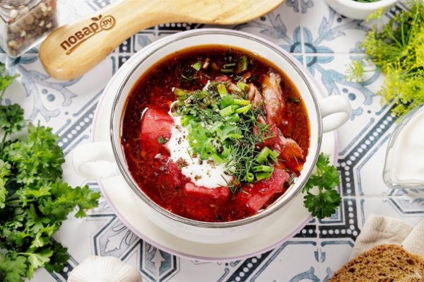 Борщ с картофелем Борщ с картофелем