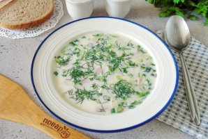 Окрошка на воде с уксусом и майонезом Окрошка на воде с уксусом и майонезом