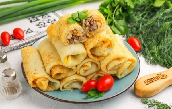 Фаршированные блинчики