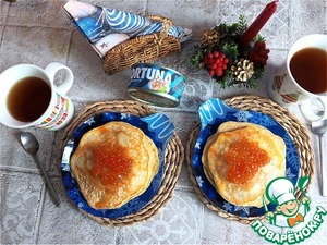 Блины с припёком из тунца