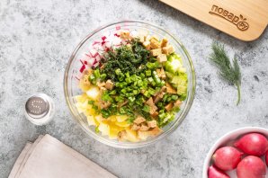 Вегетарианская окрошка Вегетарианская окрошка