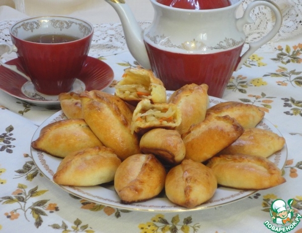 Быстрые пирожки с капустой
