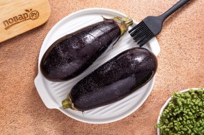 Баклажаны в аэрогриле целиком