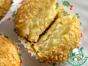 Дынные кексы с кокосовой стружкой