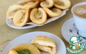 Бисквитное печенье с фисташковым кремом Бисквитное печенье с фисташковым кремом