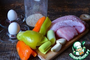 Биточки из индейки с овощами