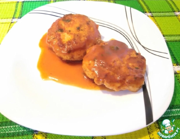 Биточки из индейки в пряном томате Биточки из индейки в пряном томате