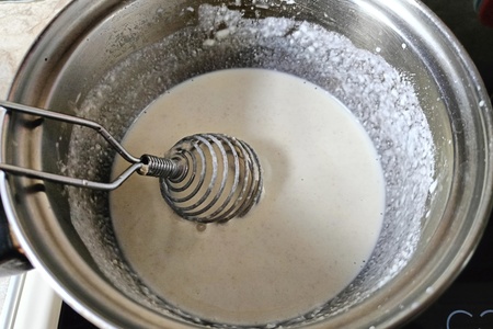 Бланманже из кешью с жимолостью #пушкинкулинар