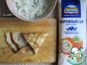 Блинчики с курицей и авокадо