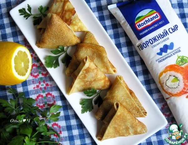 Блинчики с курицей и авокадо